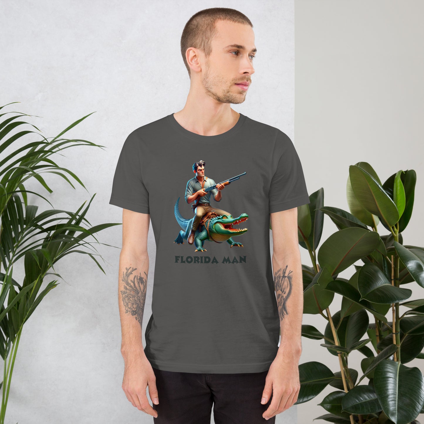 Florida Man with Shotgun Bella + Canvas Unisex Tee