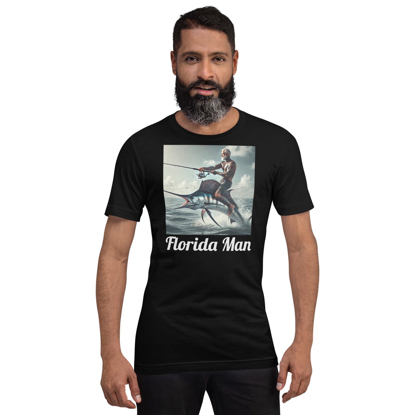 Florida Man Riding Sailfish Unisex Tee