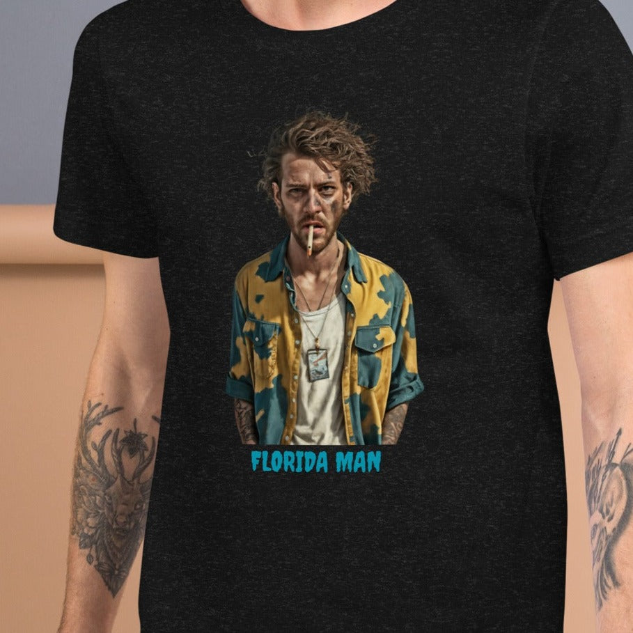 Florida Man Unisex Bella + Canvas Tee - Smoking