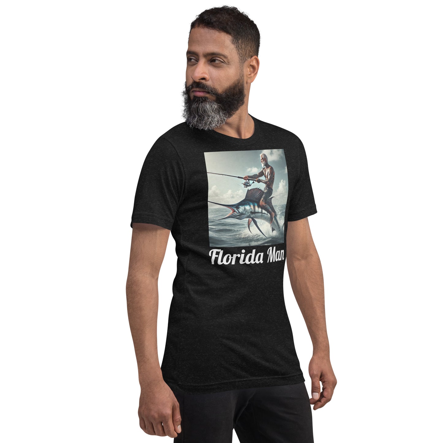 Florida Man Riding Sailfish Unisex Tee