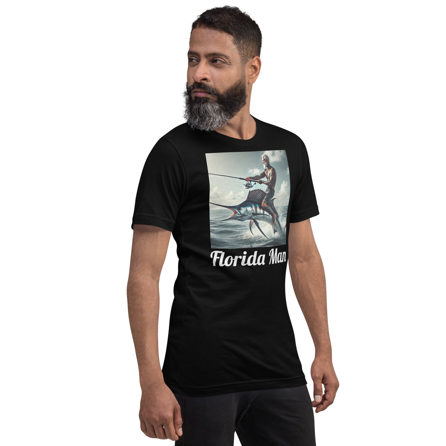 Florida Man Riding Sailfish Unisex Tee