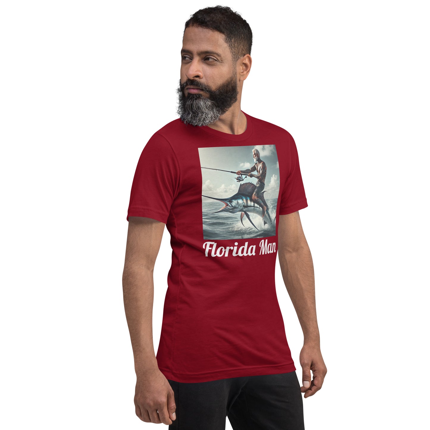 Florida Man Riding Sailfish Unisex Tee