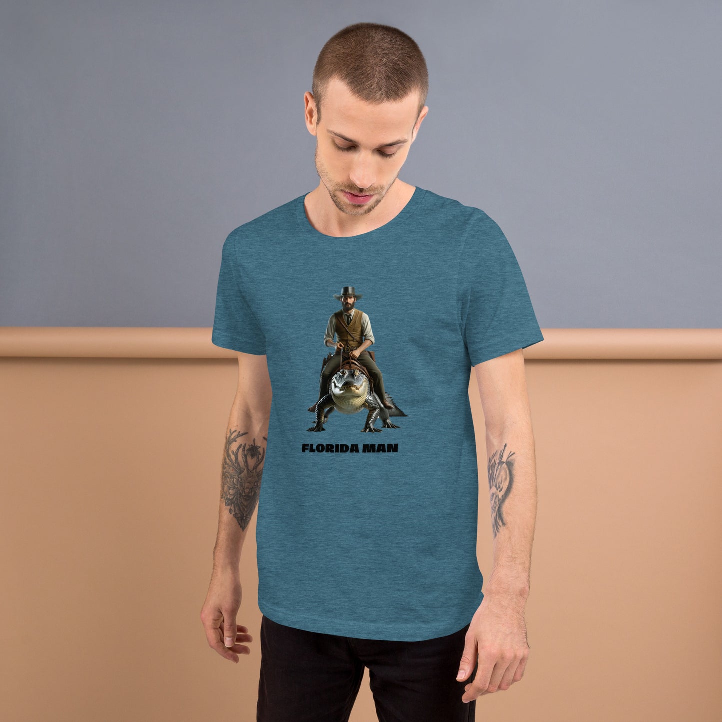 Florida Man Unisex Bella + Canvas Tee - Gator Wrangler