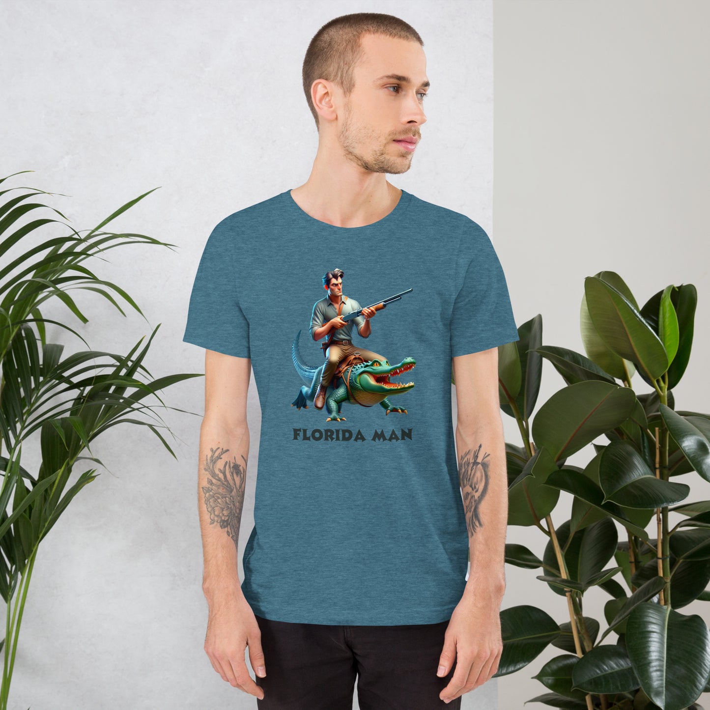 Florida Man with Shotgun Bella + Canvas Unisex Tee