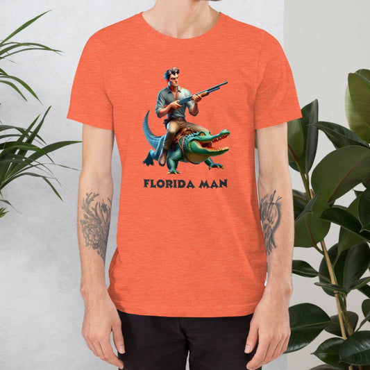 Florida Man with Shotgun Bella + Canvas Unisex Tee