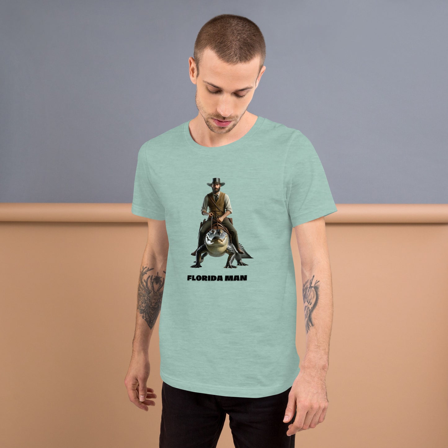 Florida Man Unisex Bella + Canvas Tee - Gator Wrangler