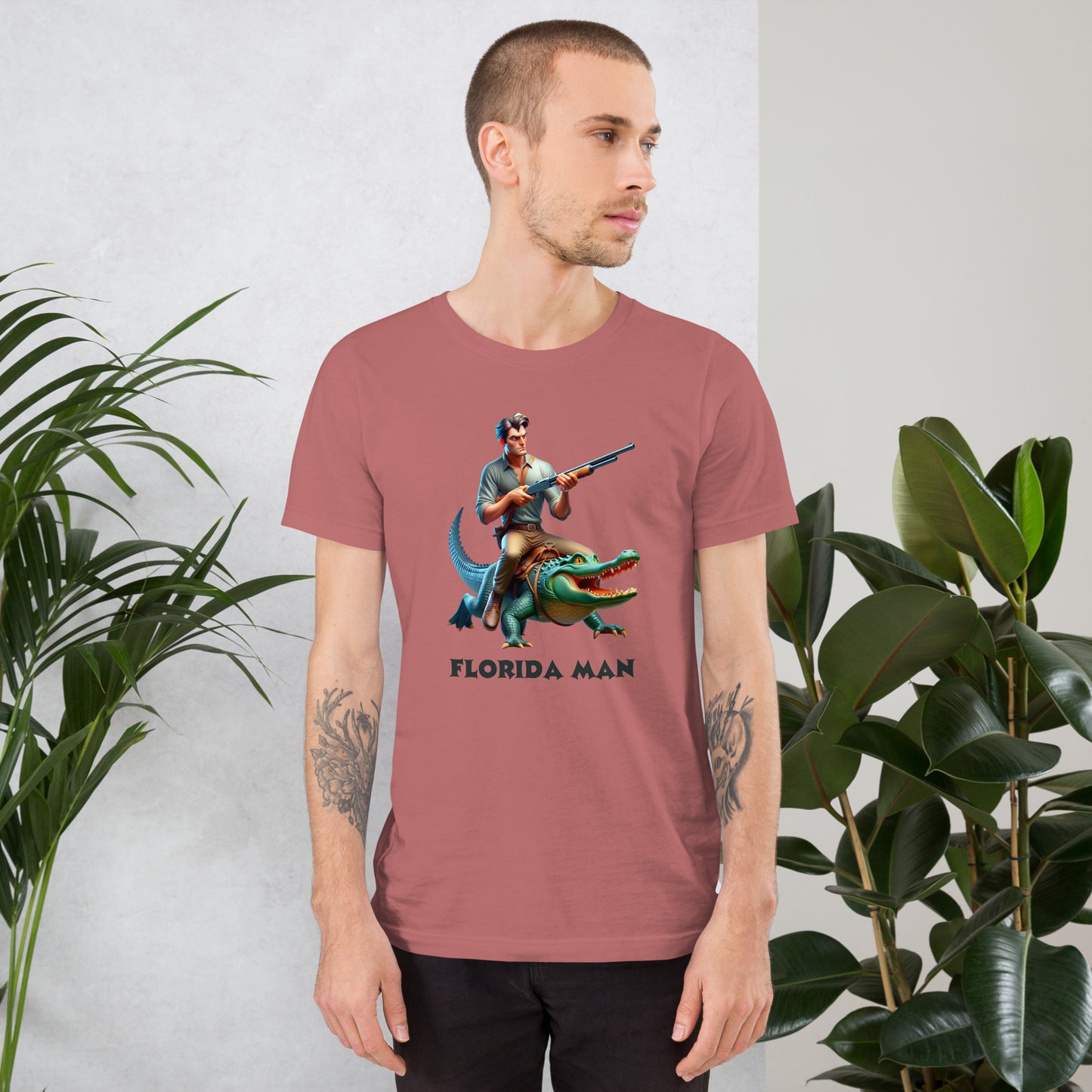 Florida Man with Shotgun Bella + Canvas Unisex Tee