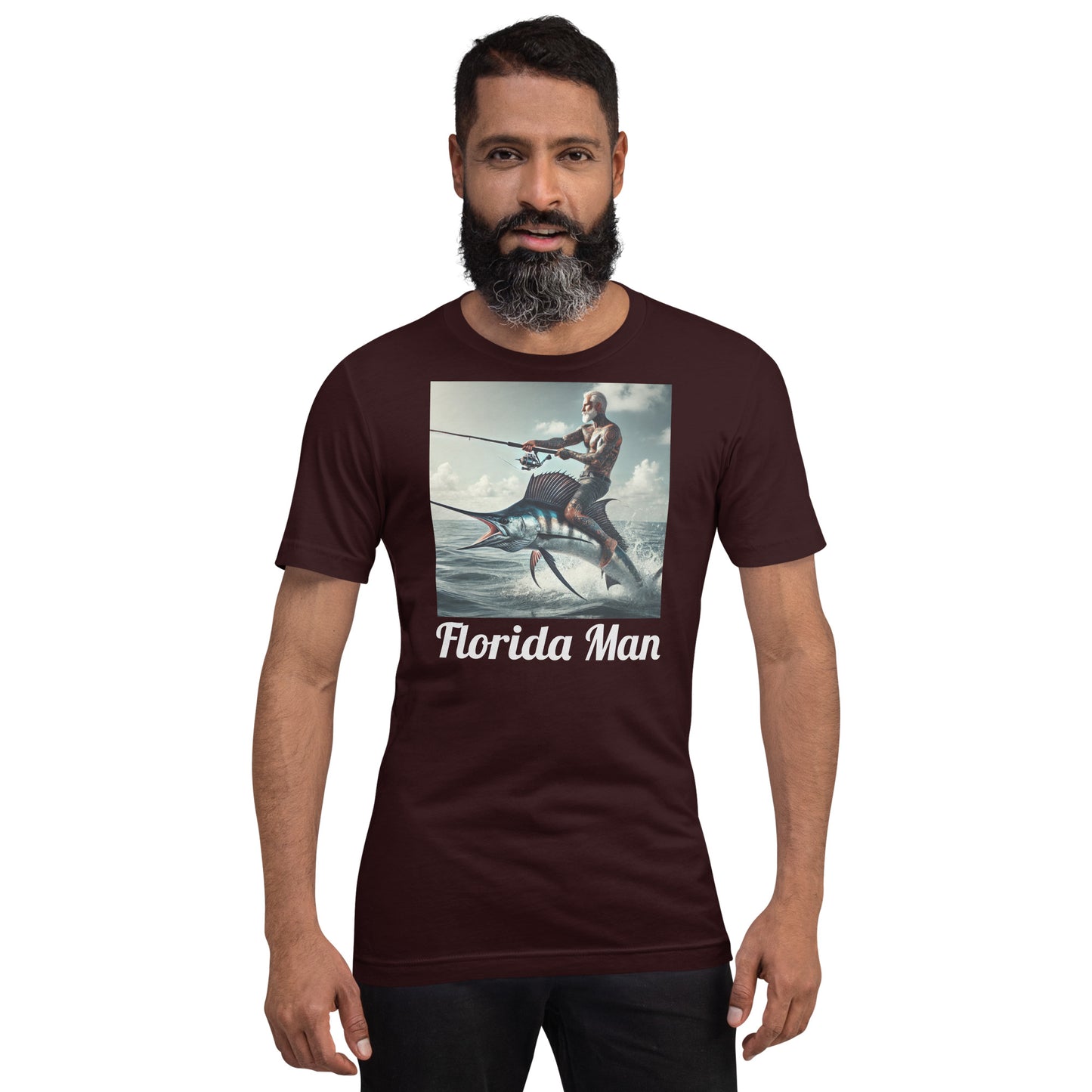 Florida Man Riding Sailfish Unisex Tee