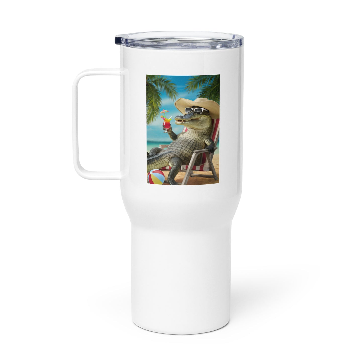 Vacation Gator Travel Mug With Handle