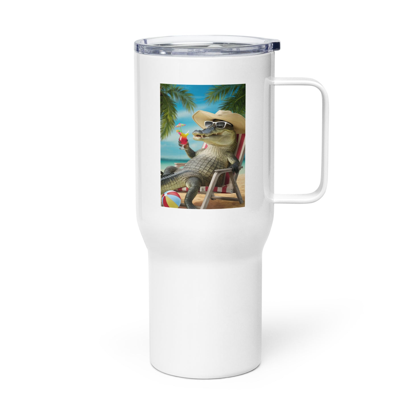 Vacation Gator Travel Mug With Handle