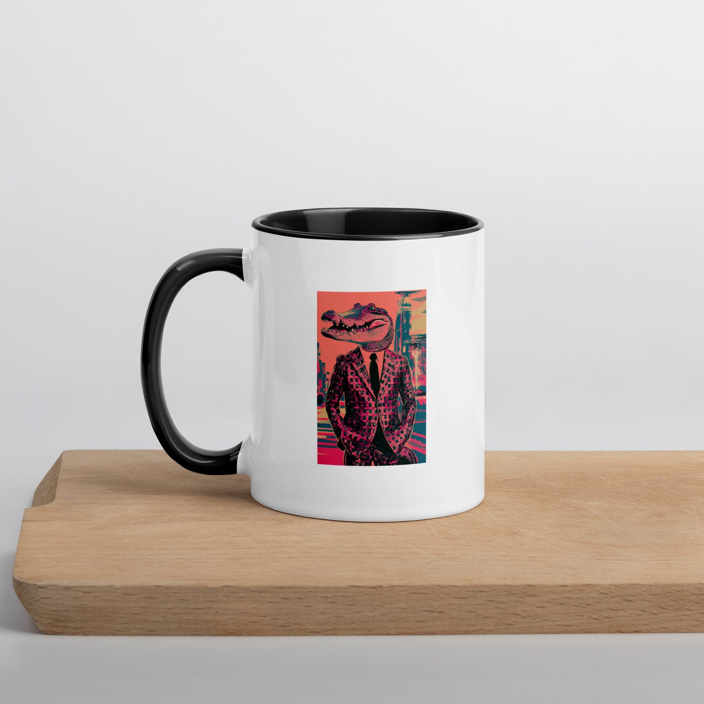 Pink Pop Art Gator Mug