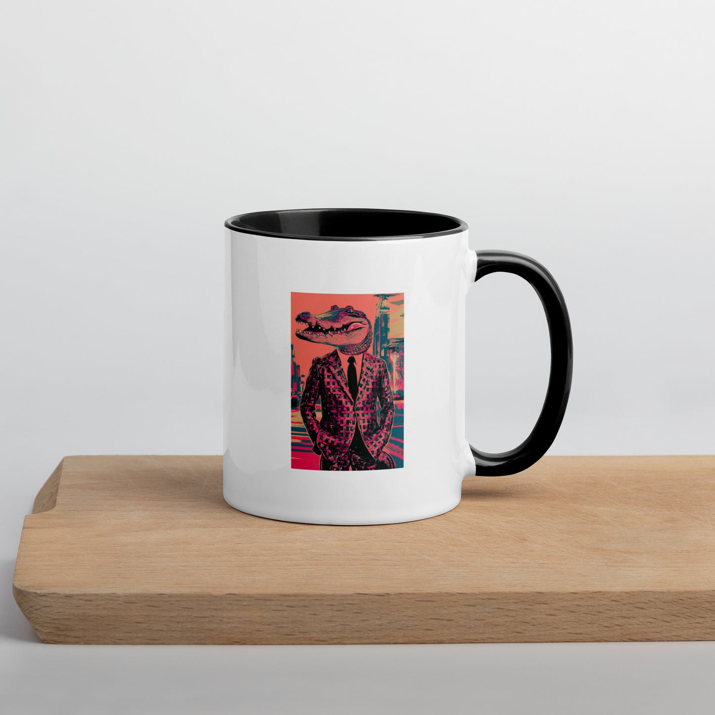 Pink Pop Art Gator Mug