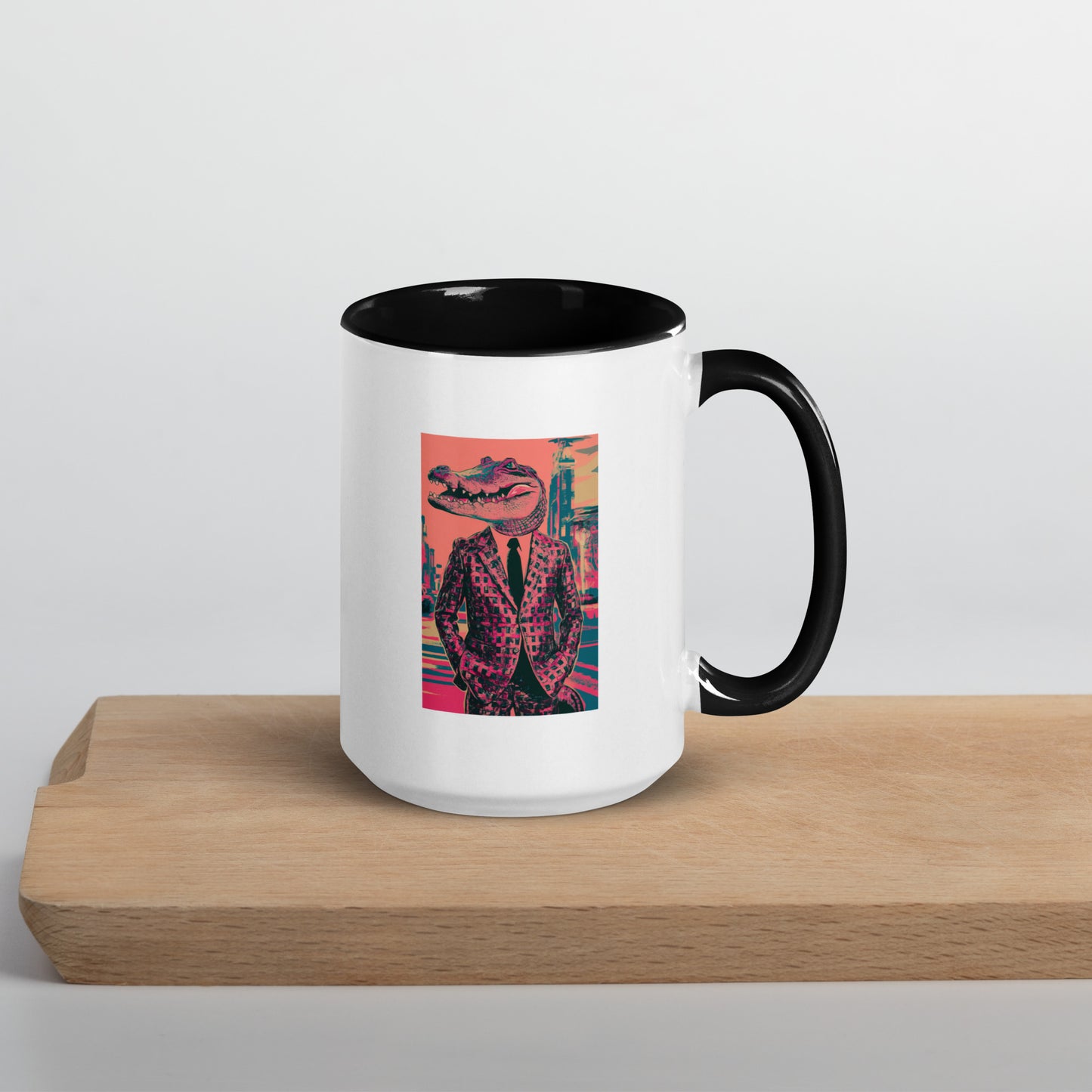 Pink Pop Art Gator Mug