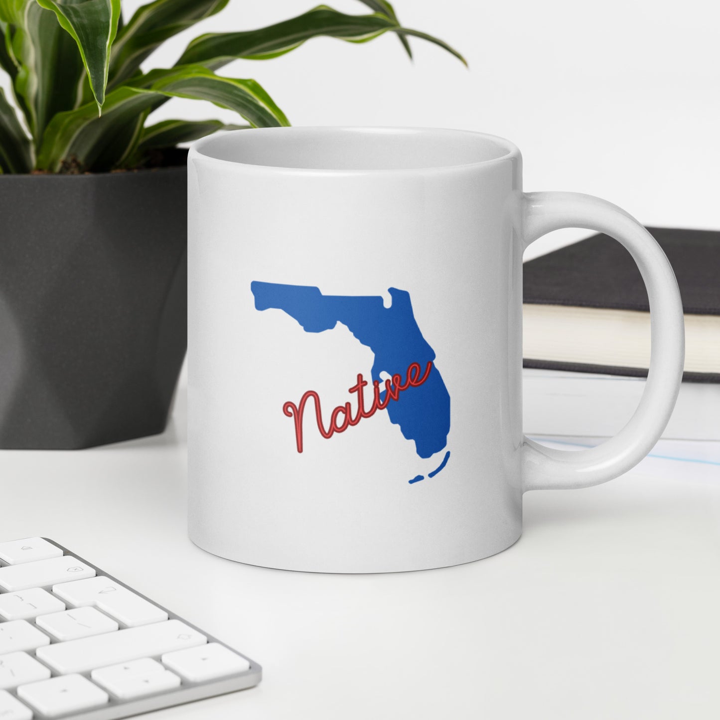 Native Floridian White Glossy Mug