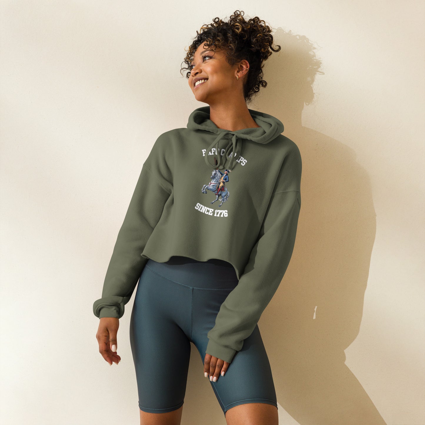 FAFO Champs Since 1776 Women's Crop Hoodie