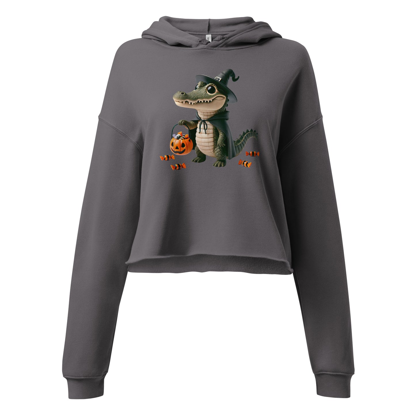 Halloween in Florida Women's Crop Hoodie (Graphic Only)