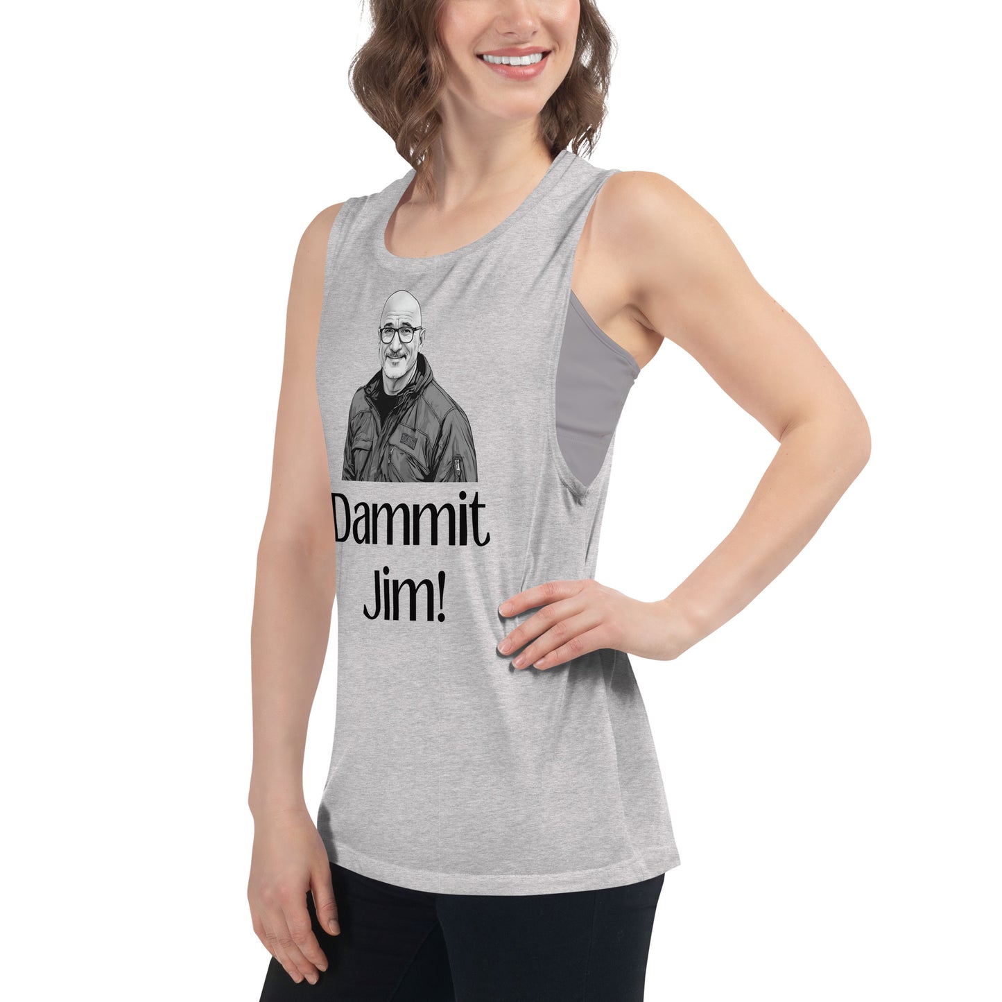 Dammit Jim Ladies’ Muscle Tank