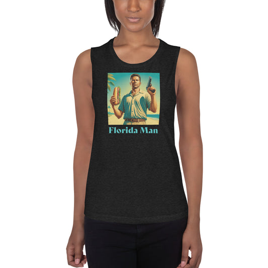 Florida Man with Pub Sub Ladies’ Muscle Tank