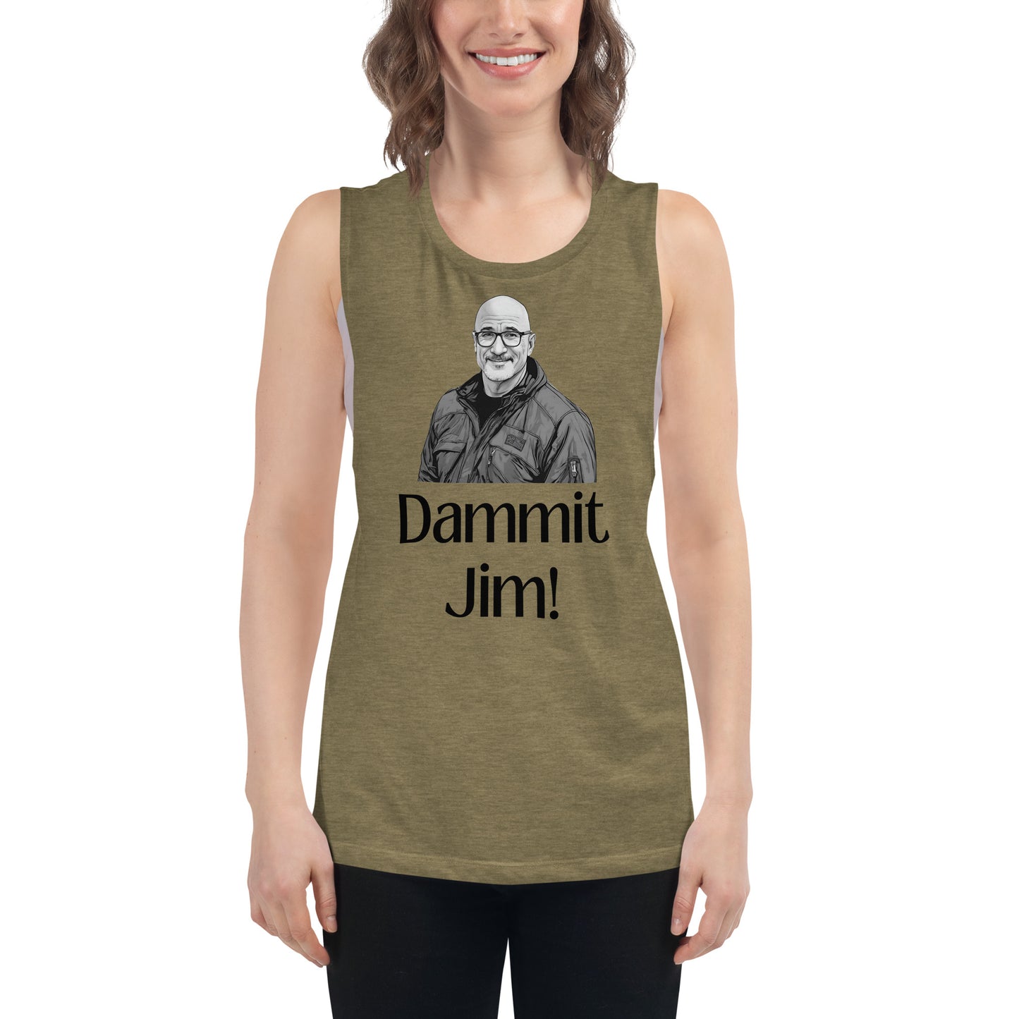 Dammit Jim Ladies’ Muscle Tank