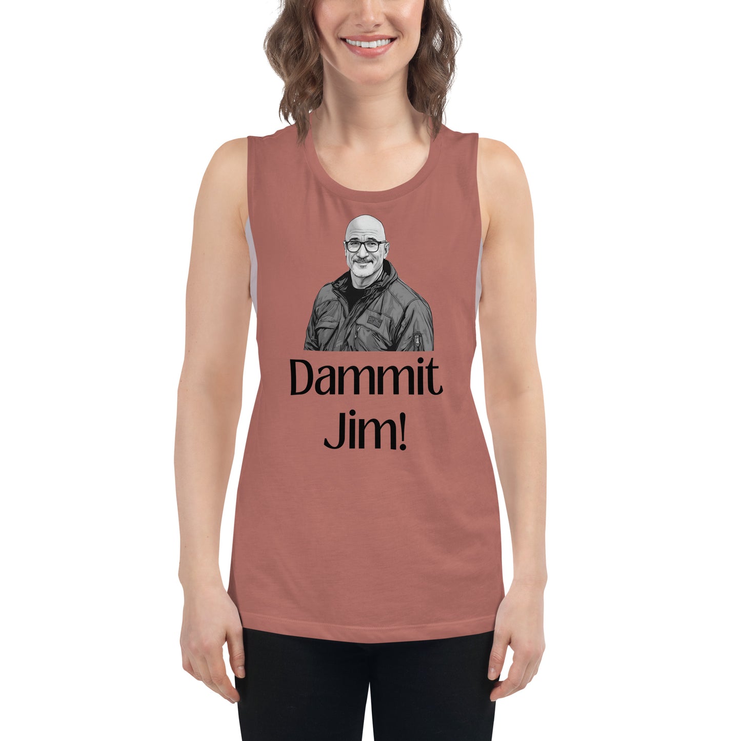 Dammit Jim Ladies’ Muscle Tank