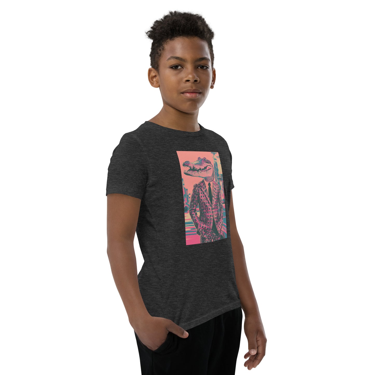 Pink Pop Art Gator Youth T-Shirt