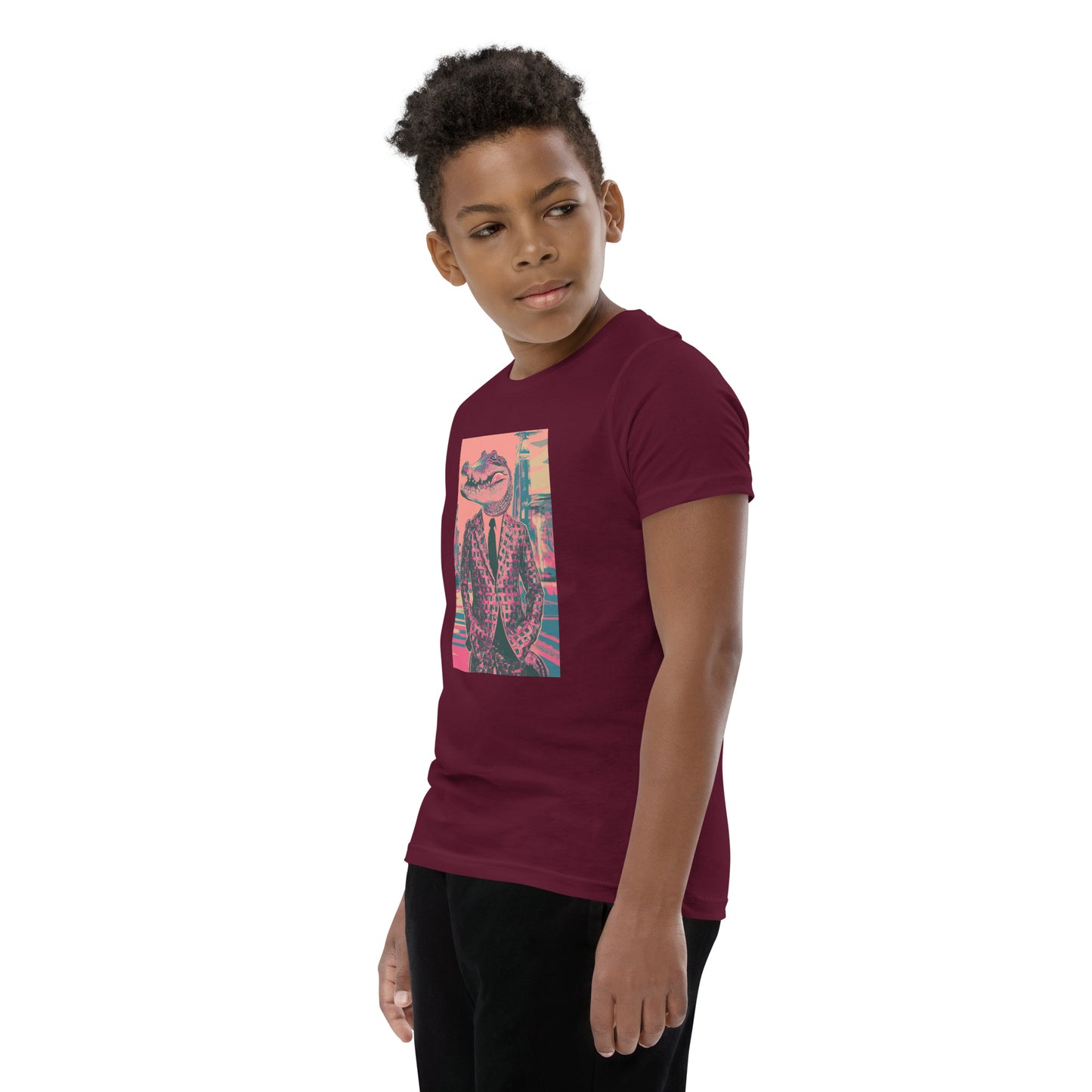 Pink Pop Art Gator Youth T-Shirt