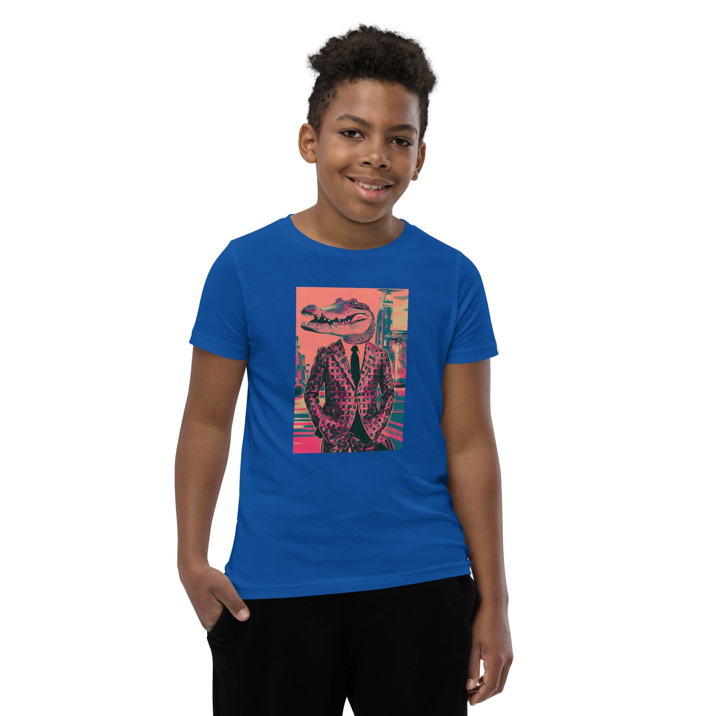 Pink Pop Art Gator Youth T-Shirt