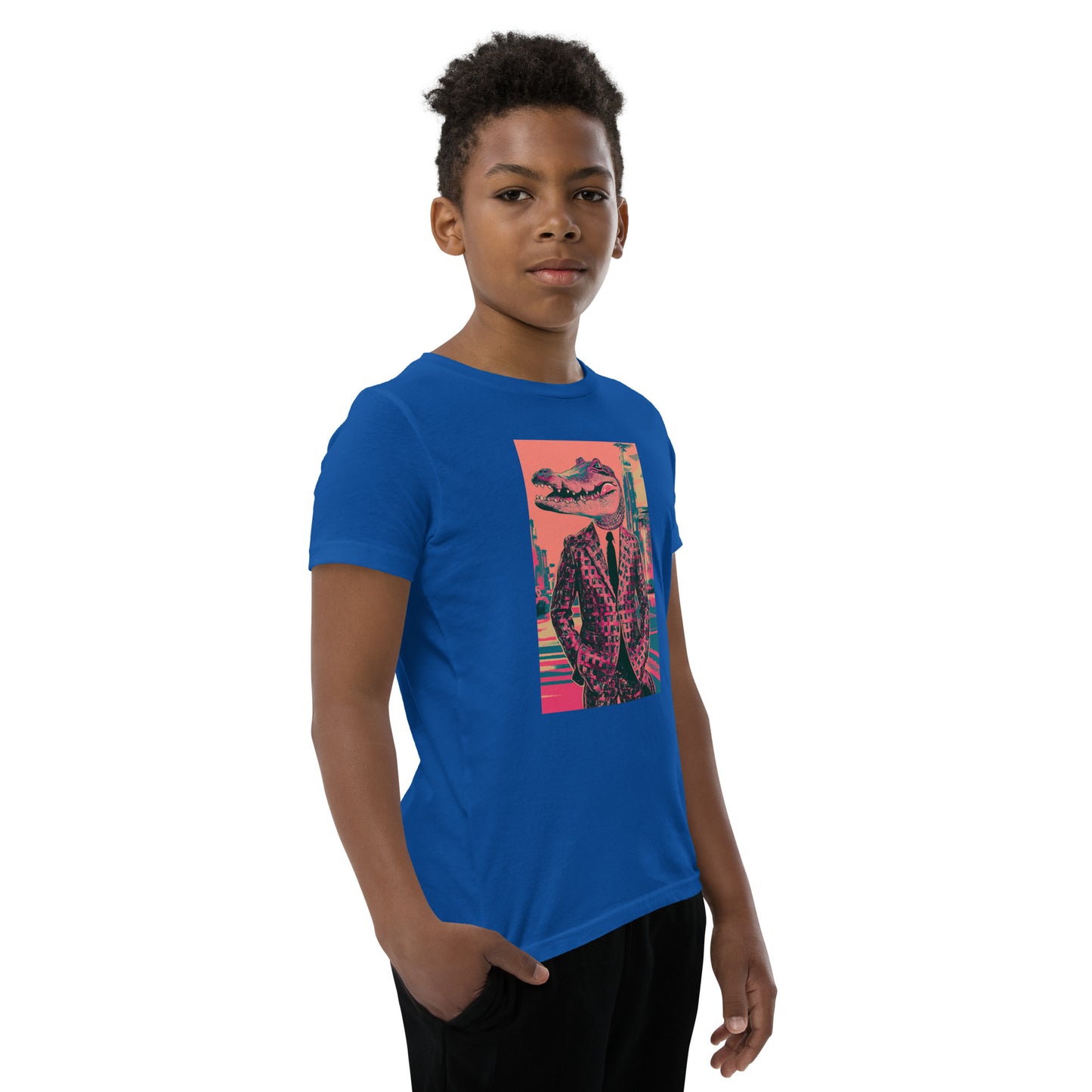 Pink Pop Art Gator Youth T-Shirt